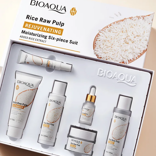 KIT FACIAL DE ARROZ BIOAQUA® X6